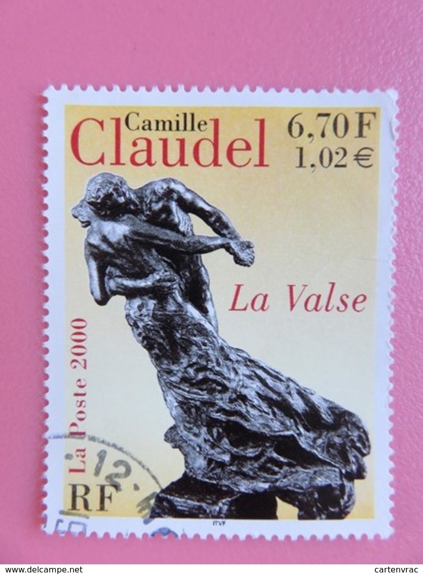 Timbre France YT 3309 - Série Artistique - Sculpture "La Valse" - Camille Claudel - 2000 - Used Stamps