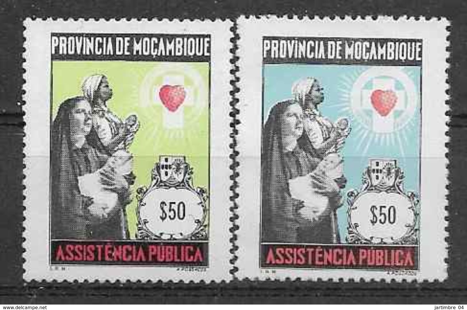 1963-69 MOZAMBIQUE Bienfaisance 31-32** Assistance Publique - Mozambique