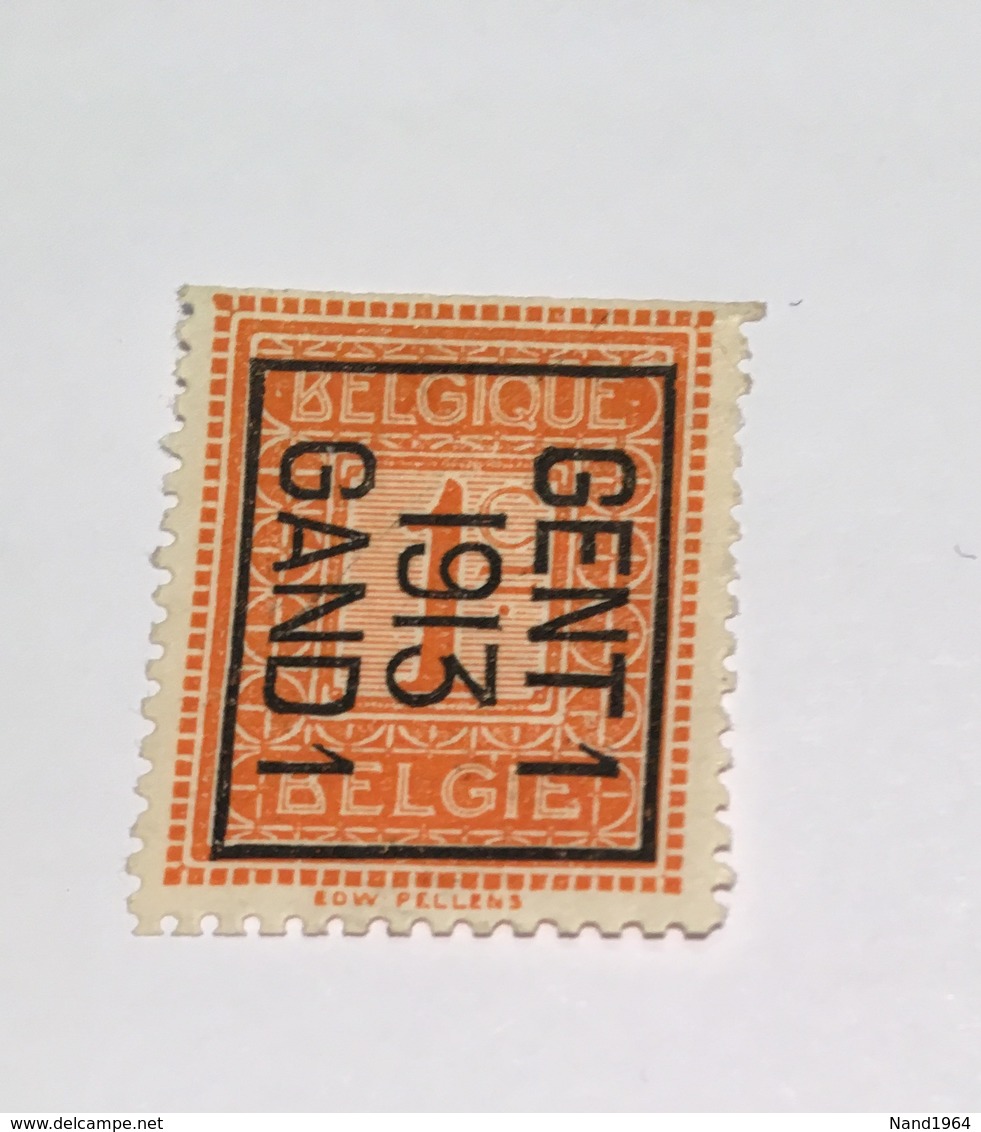 1913 - 1c Gent - Typografisch 1912-14 (Cijfer-leeuw)