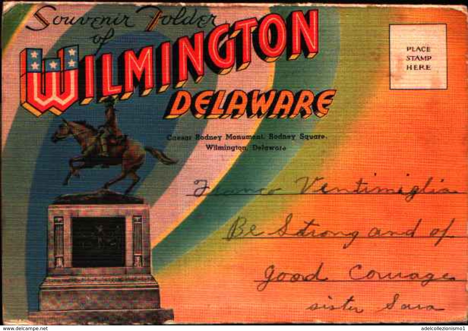 69370) SOUVENIR FOLDER -WILMINGTON-DELAWARE-COMPLETO DI FOTO ALL'INTERNO - Wilmington