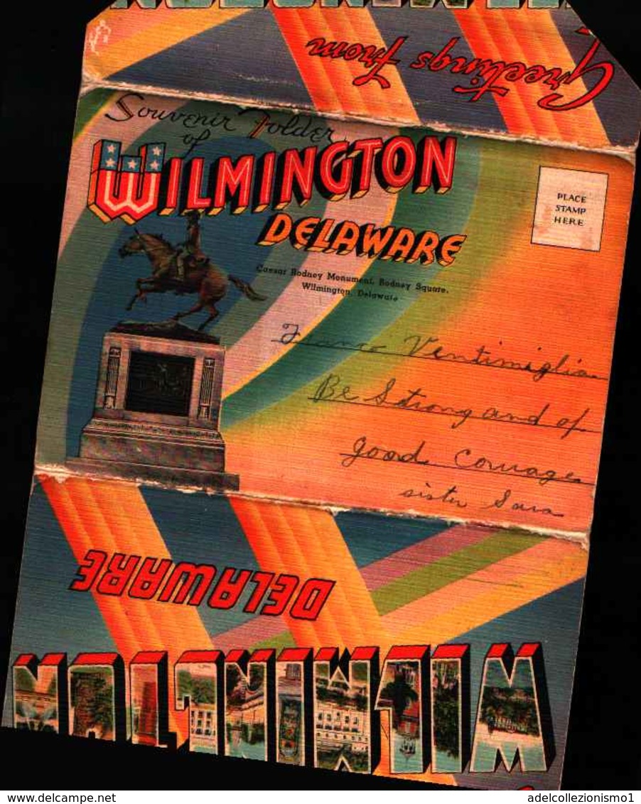 69370) SOUVENIR FOLDER -WILMINGTON-DELAWARE-COMPLETO DI FOTO ALL'INTERNO