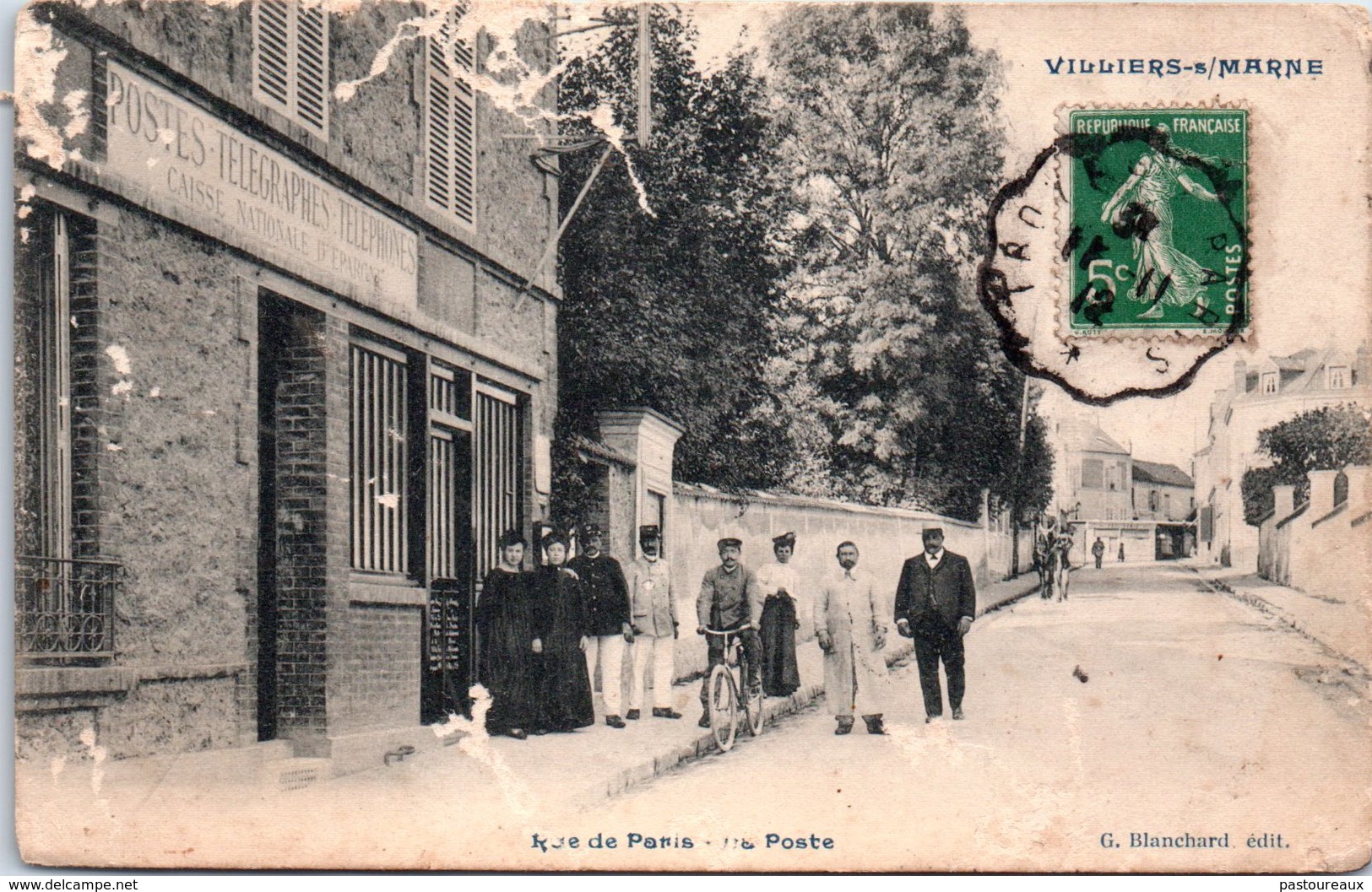 94 VILLIERS-SUR-MARNE - Rue De Paris, La Poste - Villiers Sur Marne