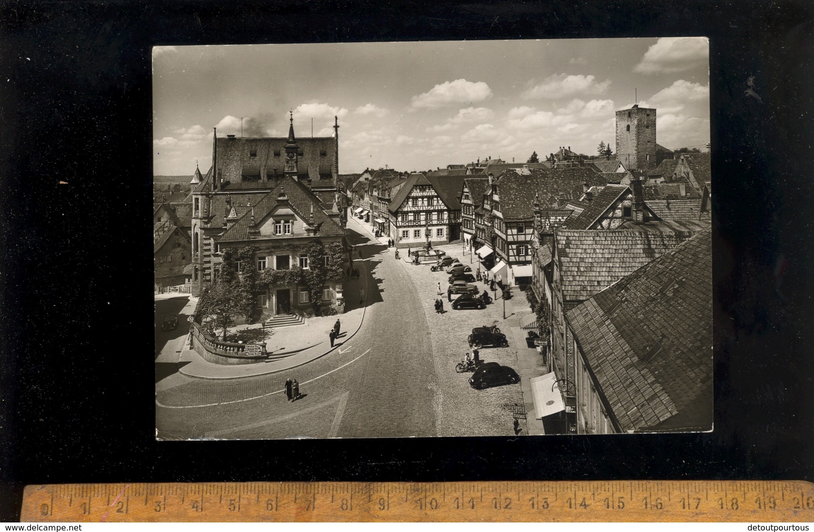 BRETTEN : Hauptstrasse Mit Rathaus  1965 - Bretten