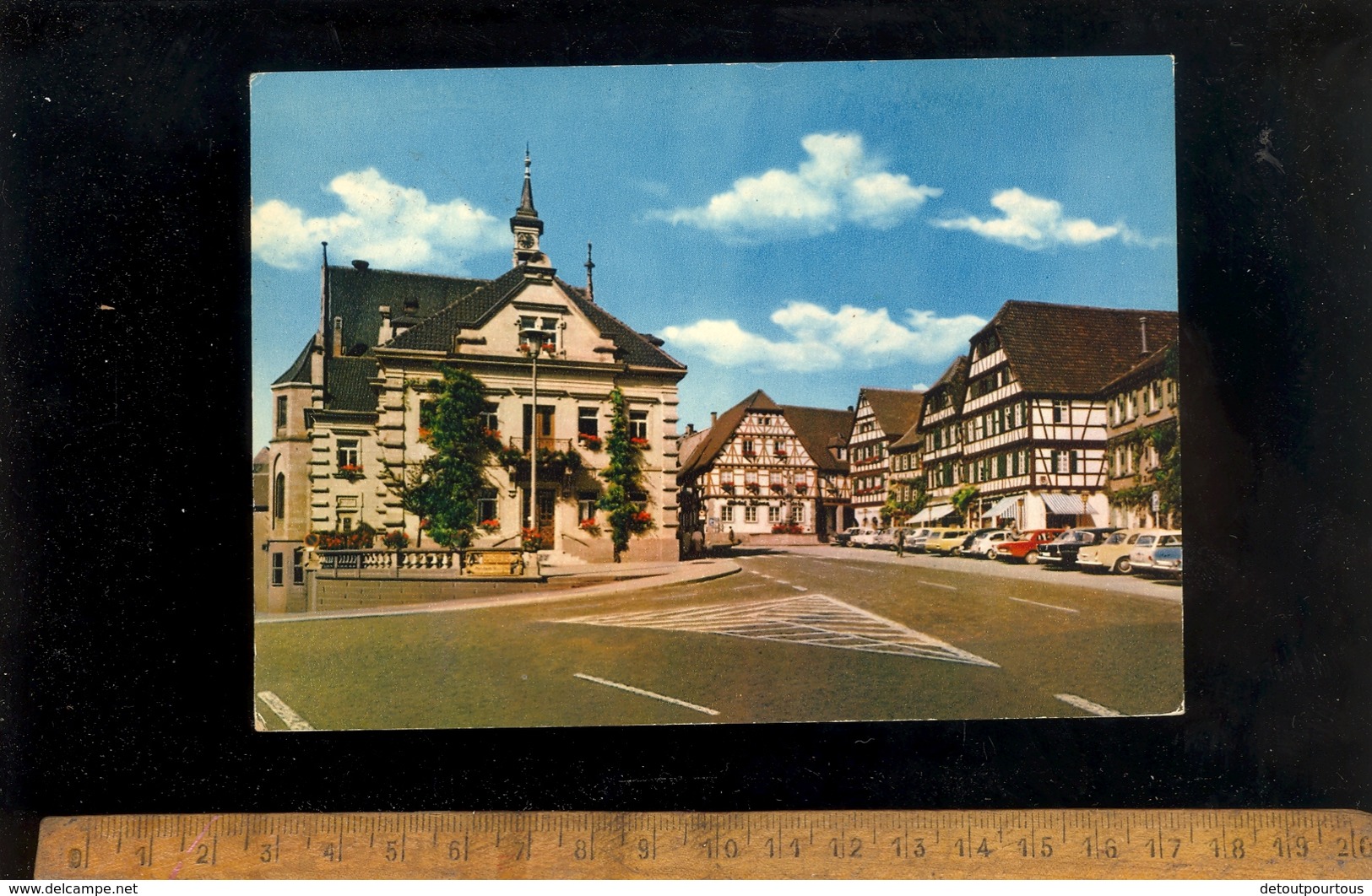 BRETTEN : Marktplatz Mit Rathaus  1966 - Bretten