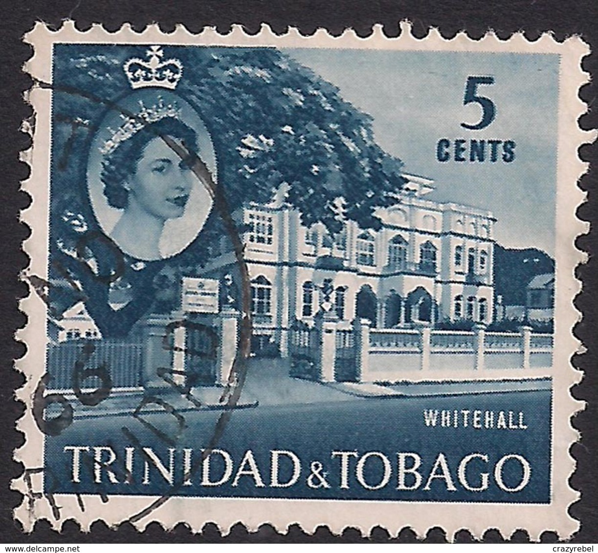 Trinidad & Tobago 1960 - 67 QE2 5ct Whitehall SG 286 ( K1103 ) - Trinidad Y Tobago