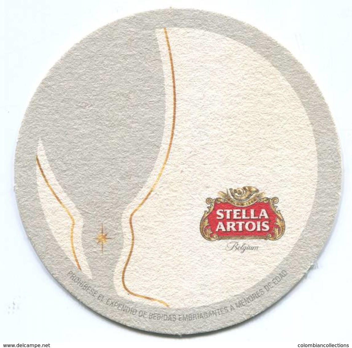 Lote 454, Colombia, Posavaso, Coaster, Stella Artois, Texto En Español - Portavasos