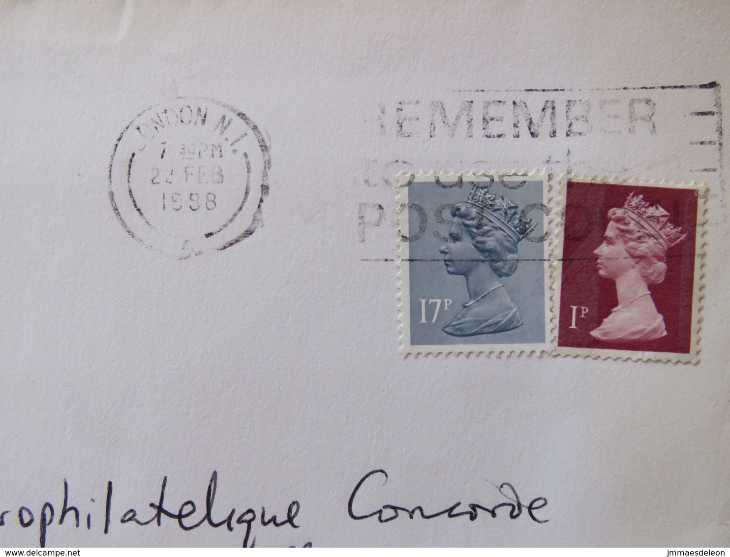United Kingdom 1998 Cover To France - Queen - Owl - Lettres & Documents
