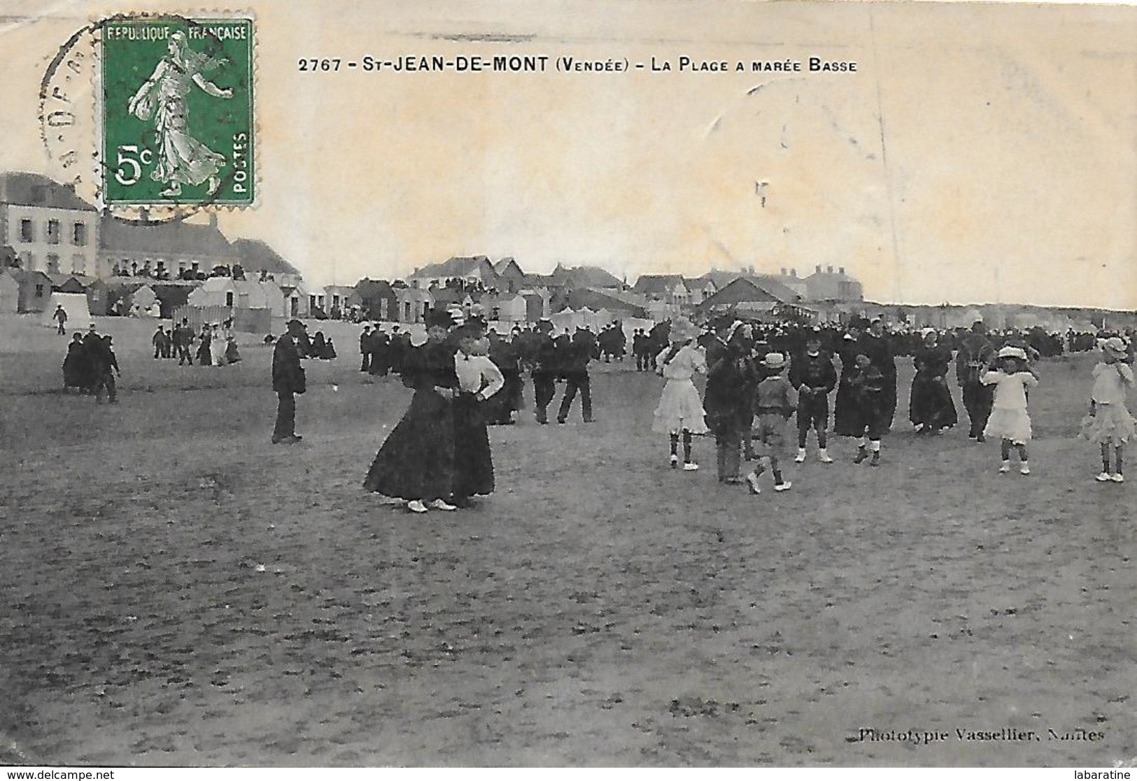 85)  SAINT JEAN De MONT - La Plage à Marée Basse - Saint Jean De Monts