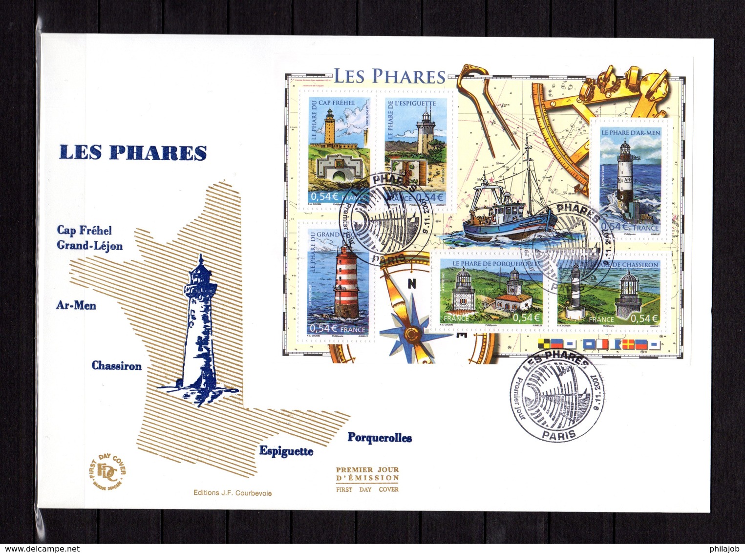 " LES PHARES " Sur Enveloppe 1er Jour Grand Format De 2007 N°YT BF 114. Parfait état. FDC - Phares