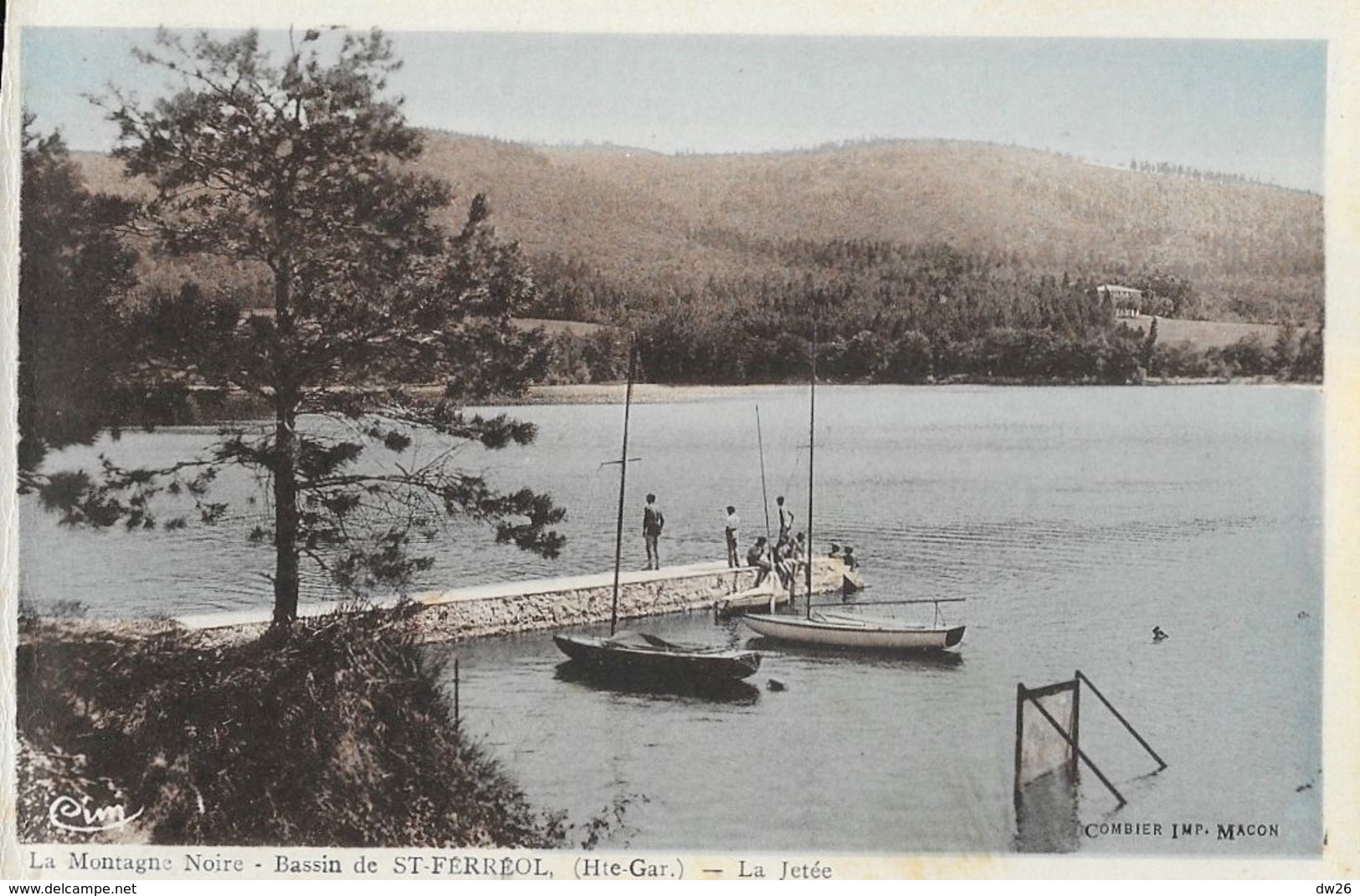 Bassin De St Saint-Férréol (Haute-Garonne) - La Montagne Noire, La Jetée - Edition Combier, Carte CIM Non Circulée - Saint Ferreol