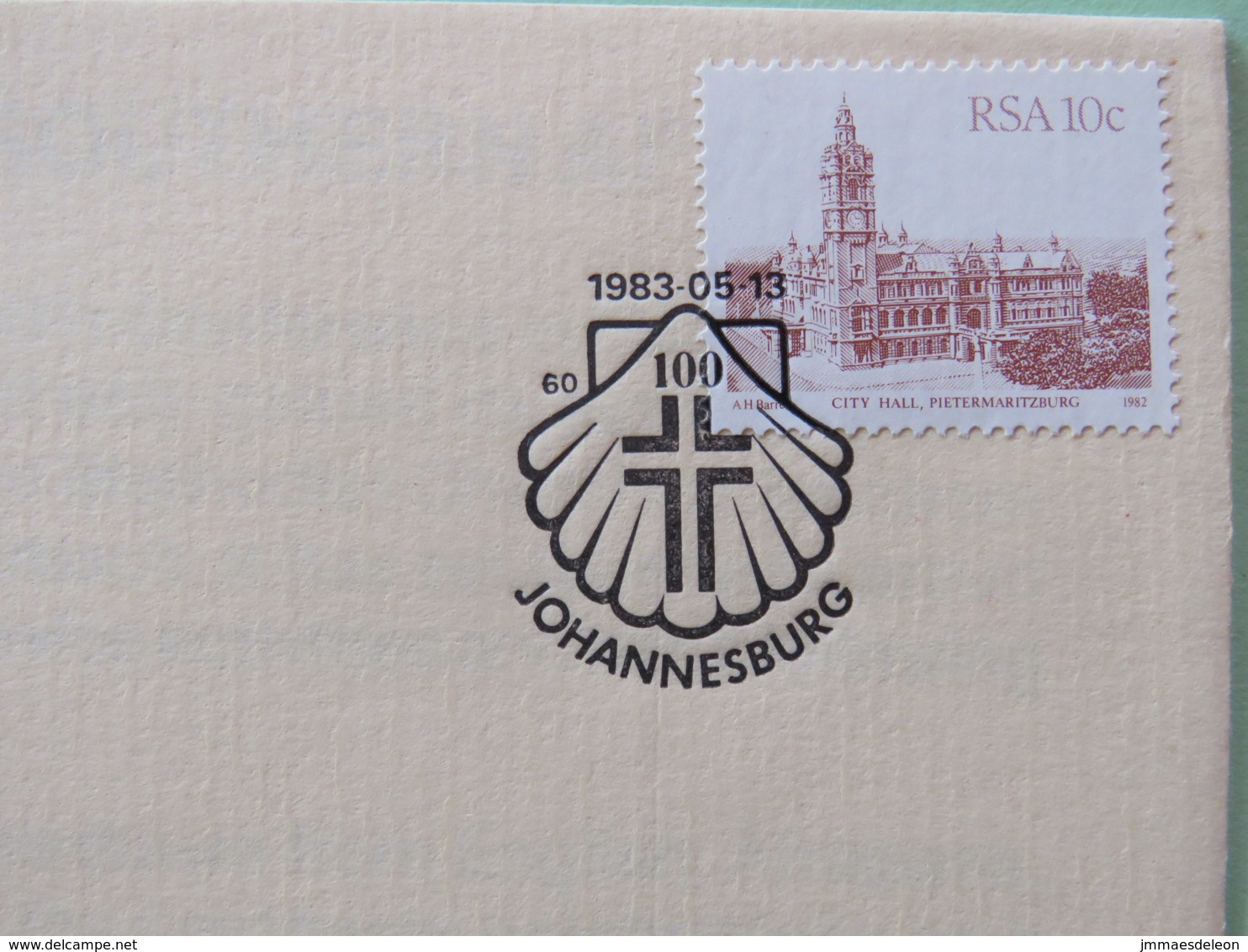 South Africa 1983 FDC Cover _ Shell Cancel - Pietermaritzburg Town Hall - Lettres & Documents