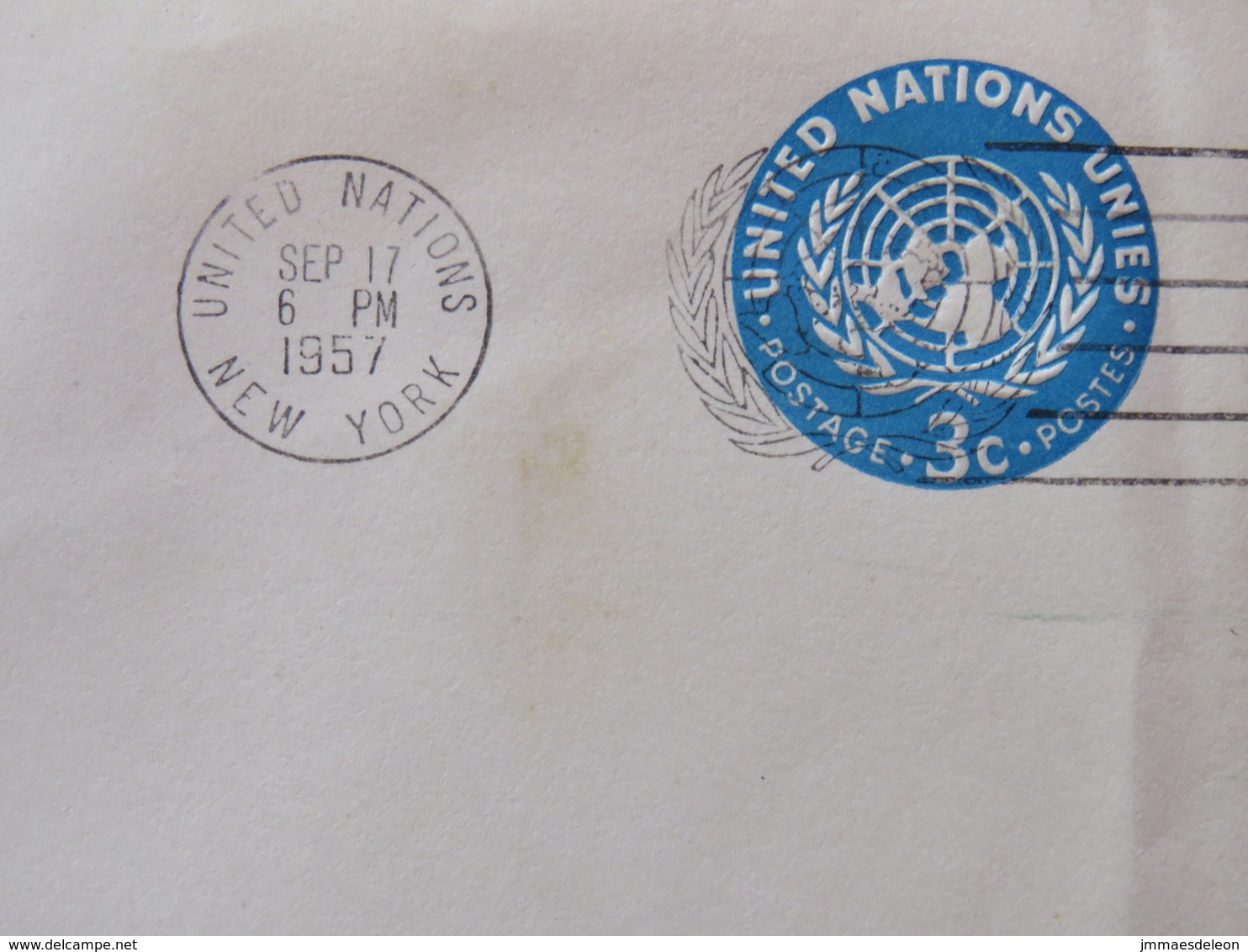 United Nations (New York) 1957 FDC Stationery Cover Unused - Lettres & Documents