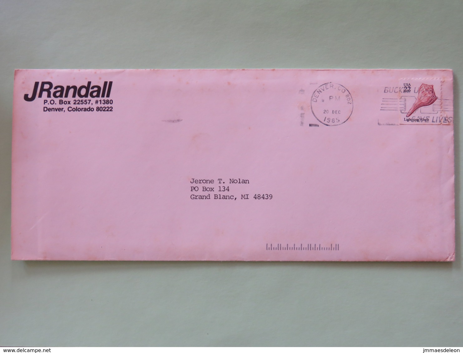 USA 1985 Cover To Grand Blanc - Shell - Lettres & Documents