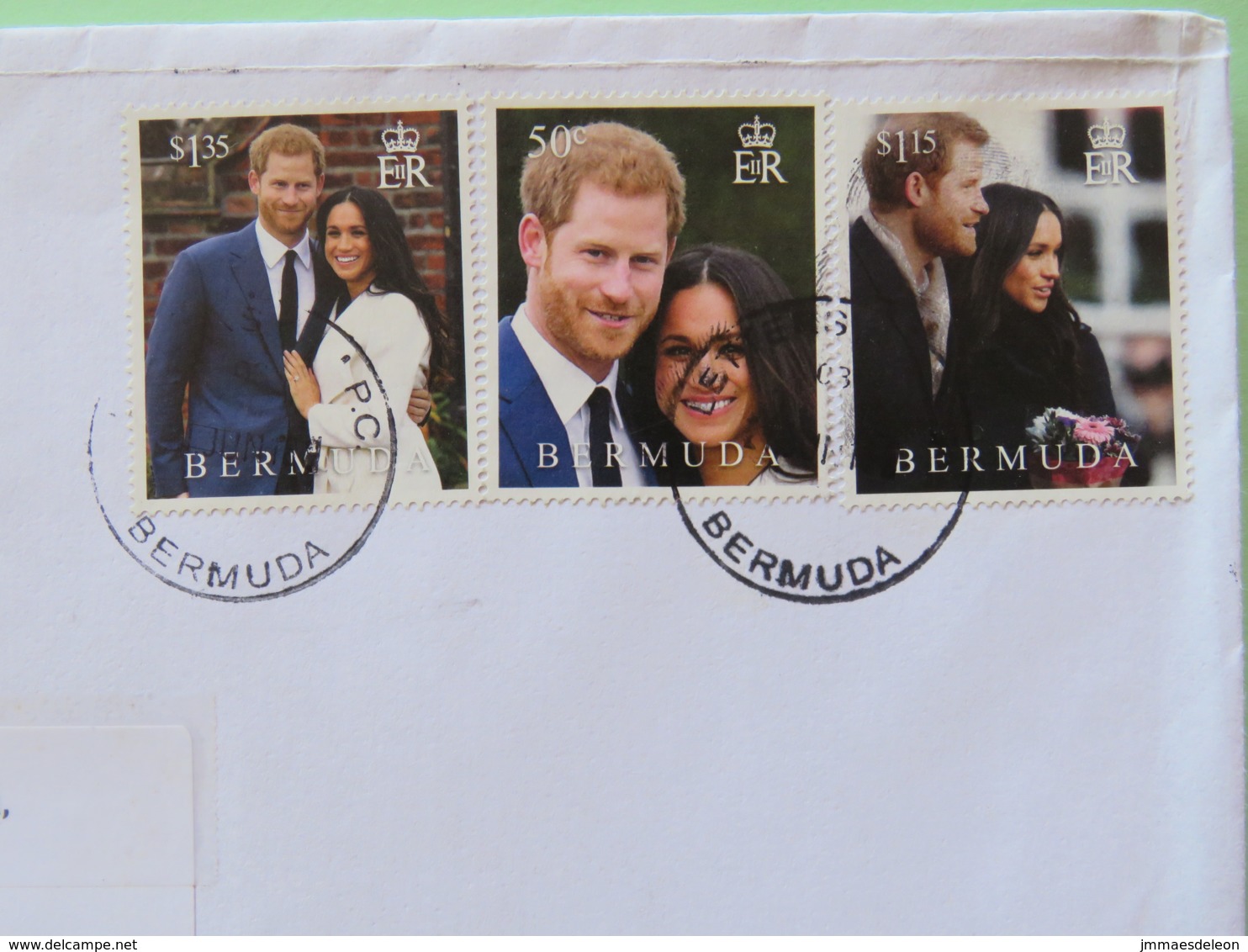 Bermuda 2018 Cover To Nicaragua - Royal Wedding - Bermudes