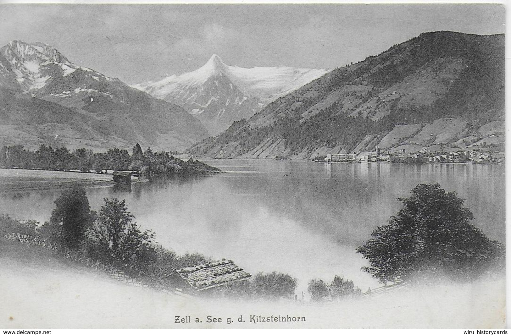 AKL 0100  Zell Am See Gegen Das Kitzsteinhorn Um 1906 - Zell Am See