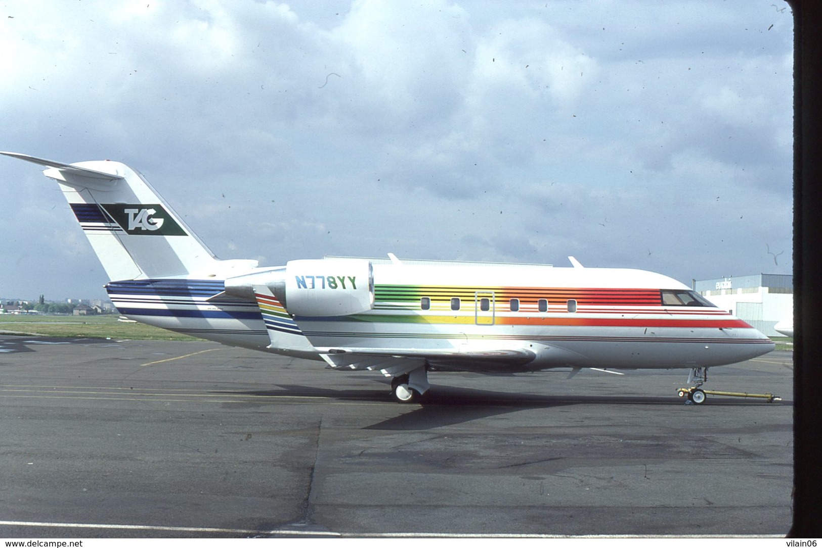 SLIDE / AVION / AIRCRAFT   KODAK  ORIGINAL   TAG  CHALLENGER N778YY - Diapositives