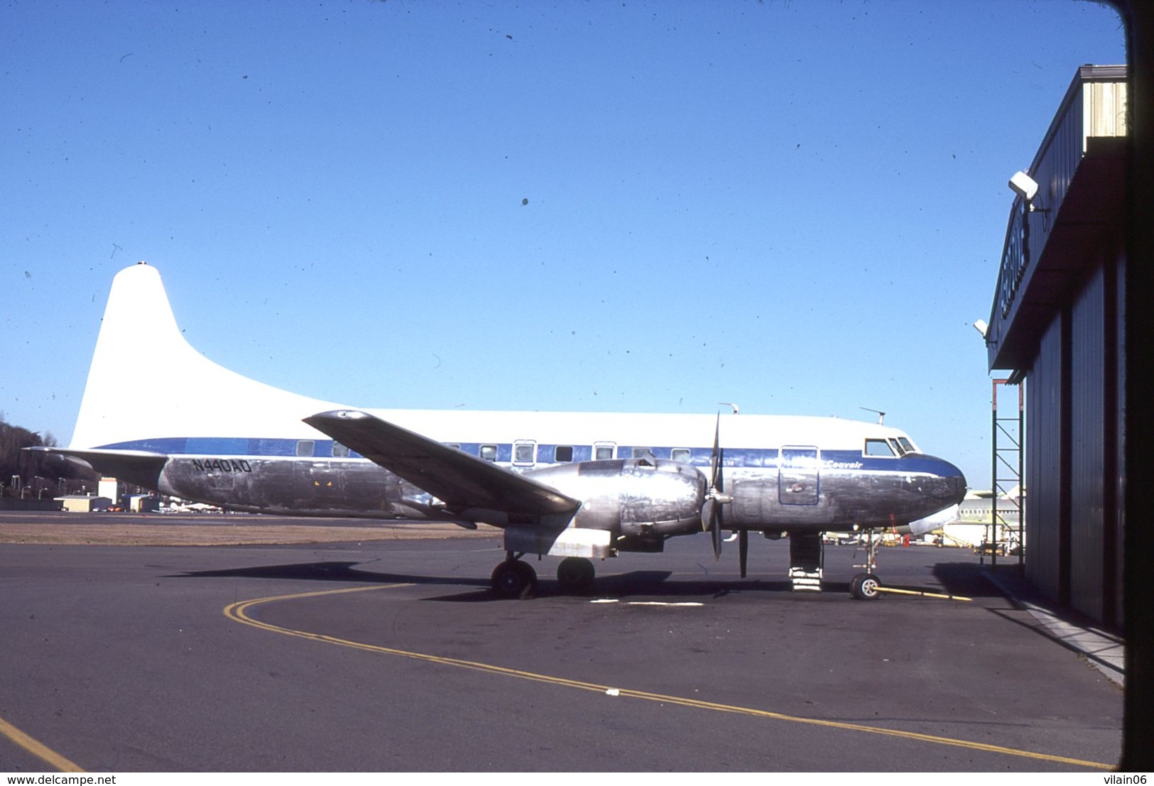 SLIDE / AVION / AIRCRAFT   KODAK  ORIGINAL CONVAIR 440  N440AD - Diapositives