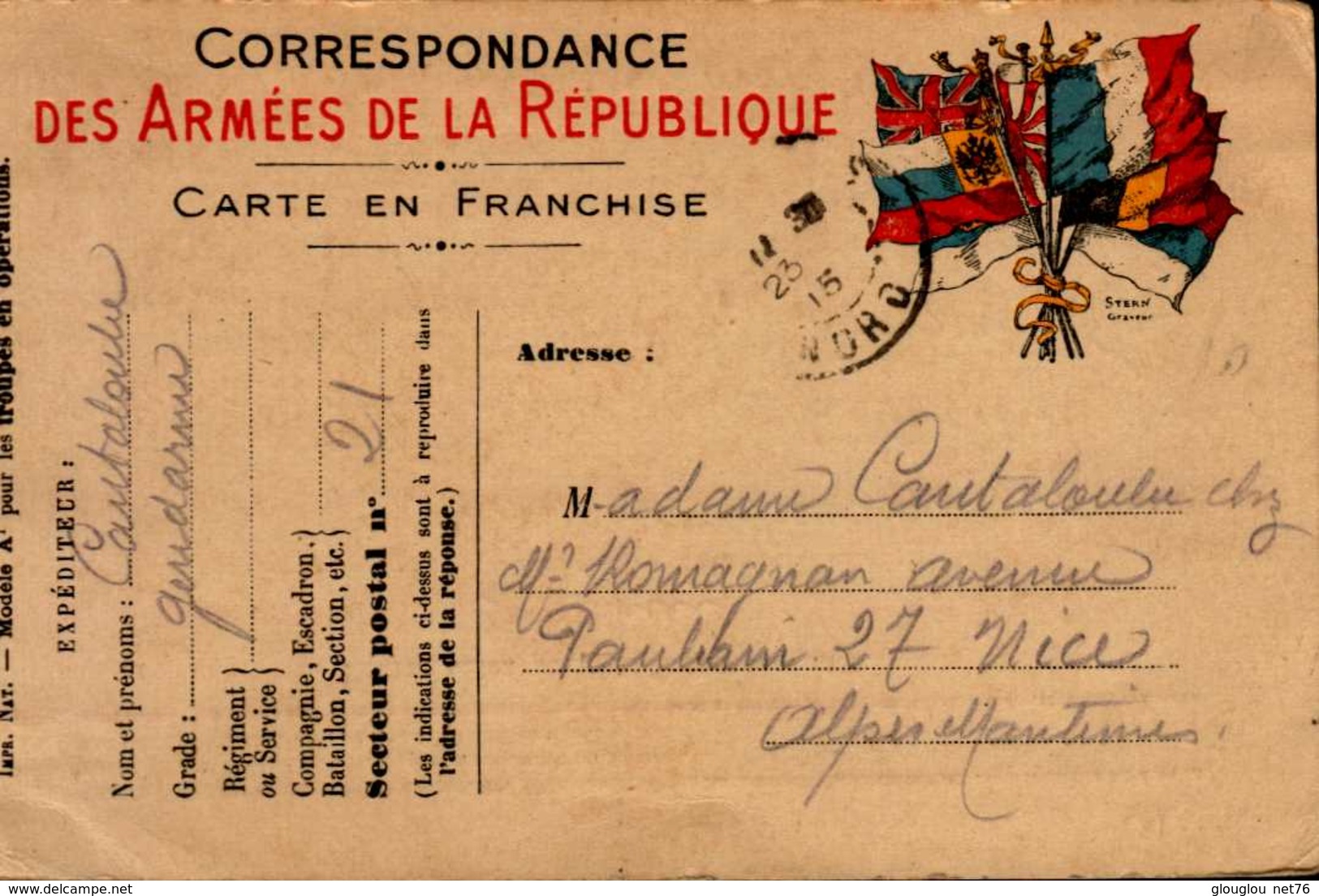 CORRESPONDANCE DES ARMEES DE LA REPUBLIQUE...19..? - Documents