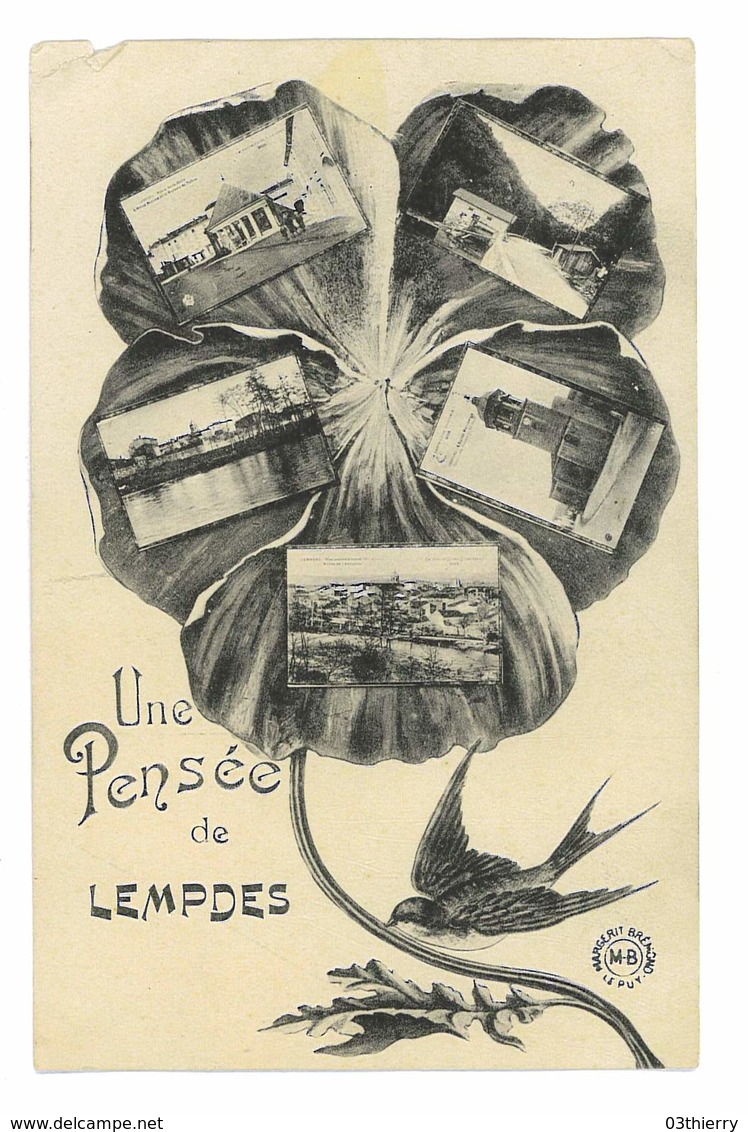 CPA 63 UNE PENSEE DE LEMPDES - Lempdes