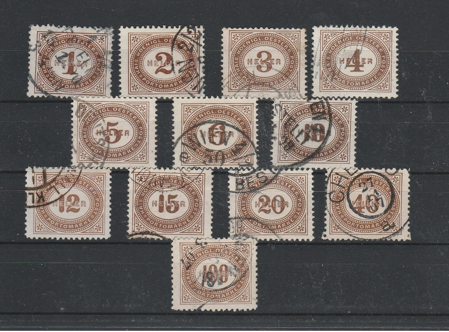 Porto Mi. Nr. 22 - 33 Gestempelt - Used Stamps