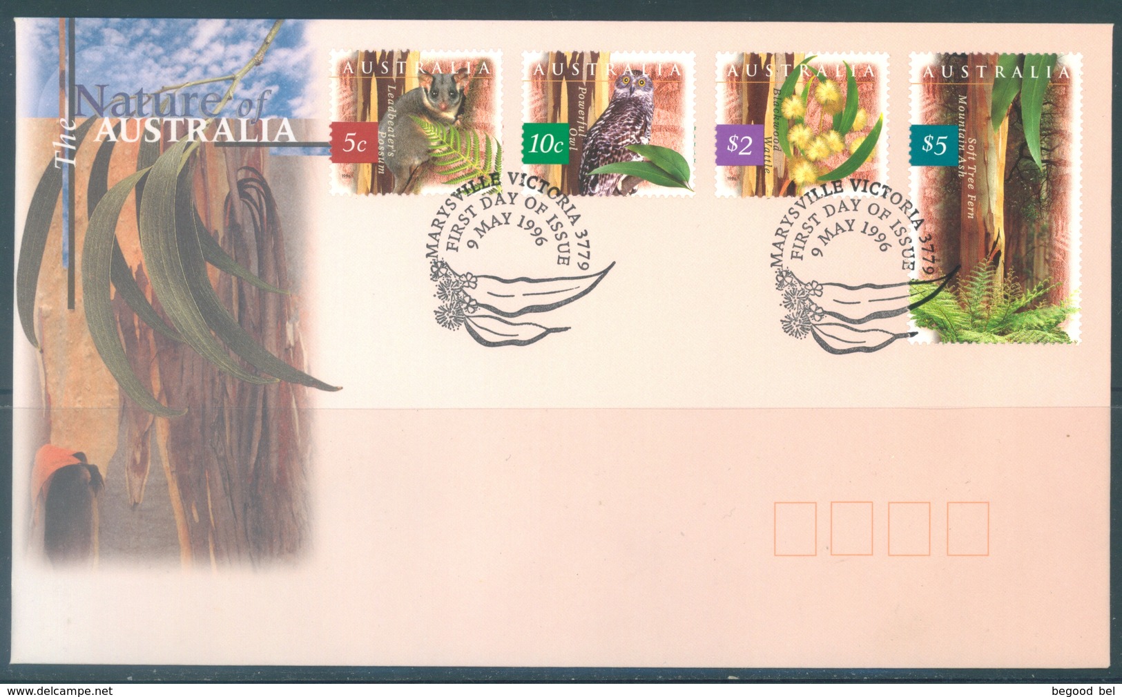 AUSTRALIA  - FDC - 9.5.1996 - NATURE - Yv 1530-1533 - Lot 18632 - Premiers Jours (FDC)