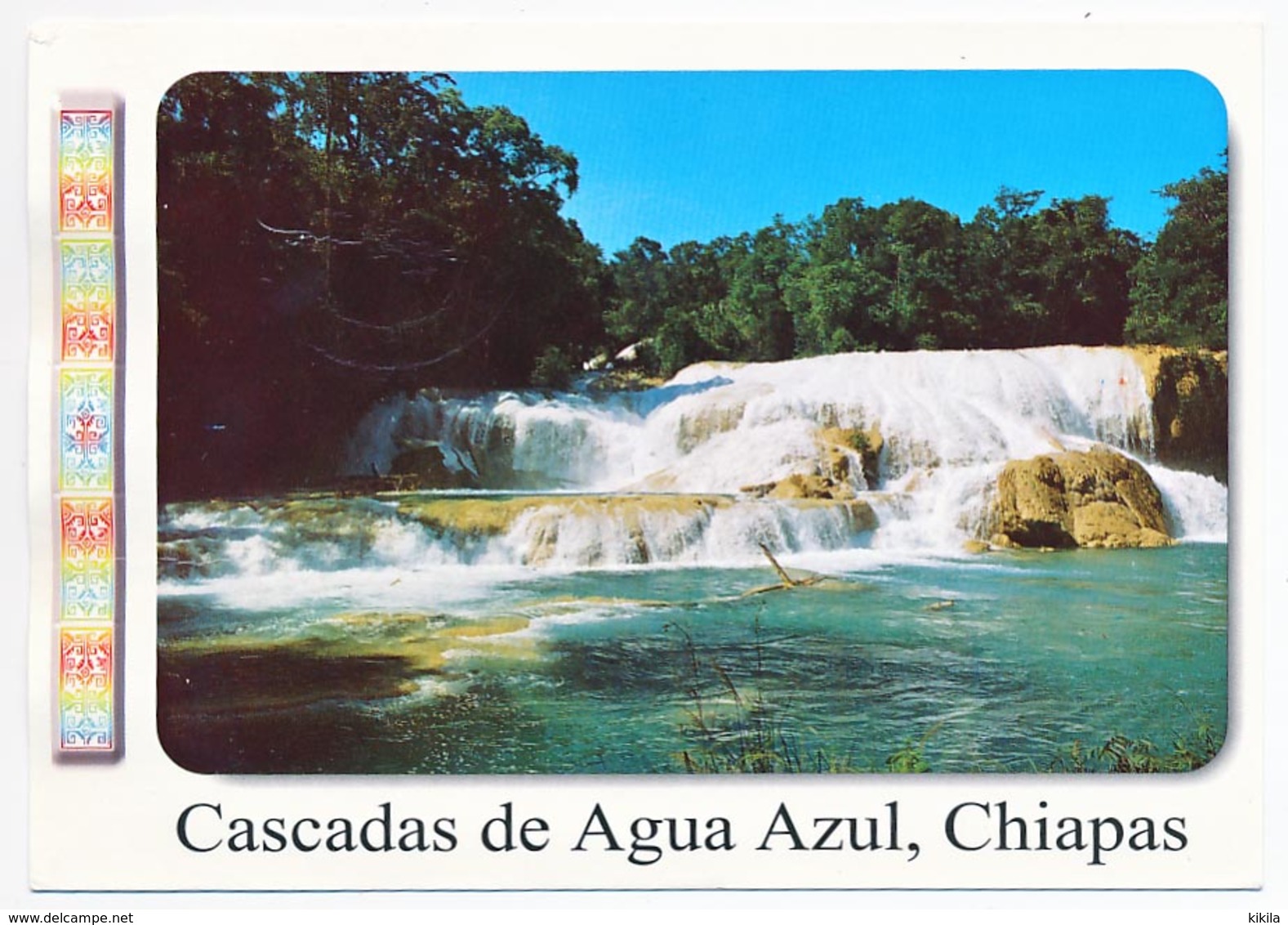 CPSM / CPM 10.5 X 15 Mexique (2) Cascadas De Agua Azul, Chiapas  Cascades  Chute D'eau - Mexico