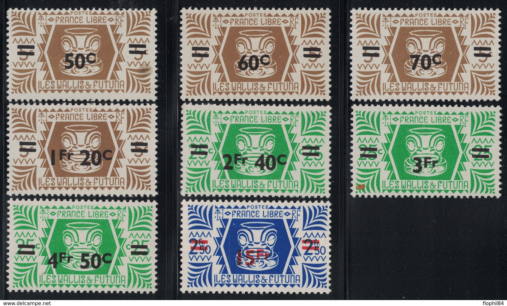 WALLIS-ET-FUTUNA - N°148 A 155 - COTE  9€ - NEUF INFIME TRACE DE CHARNIERE. - Unused Stamps