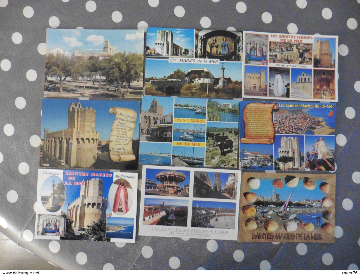 LOT  DE 10 CARTES  POSTALES  NEUVES  DES  SAINTES MARIE  DE LA  MER - 5 - 99 Cartes