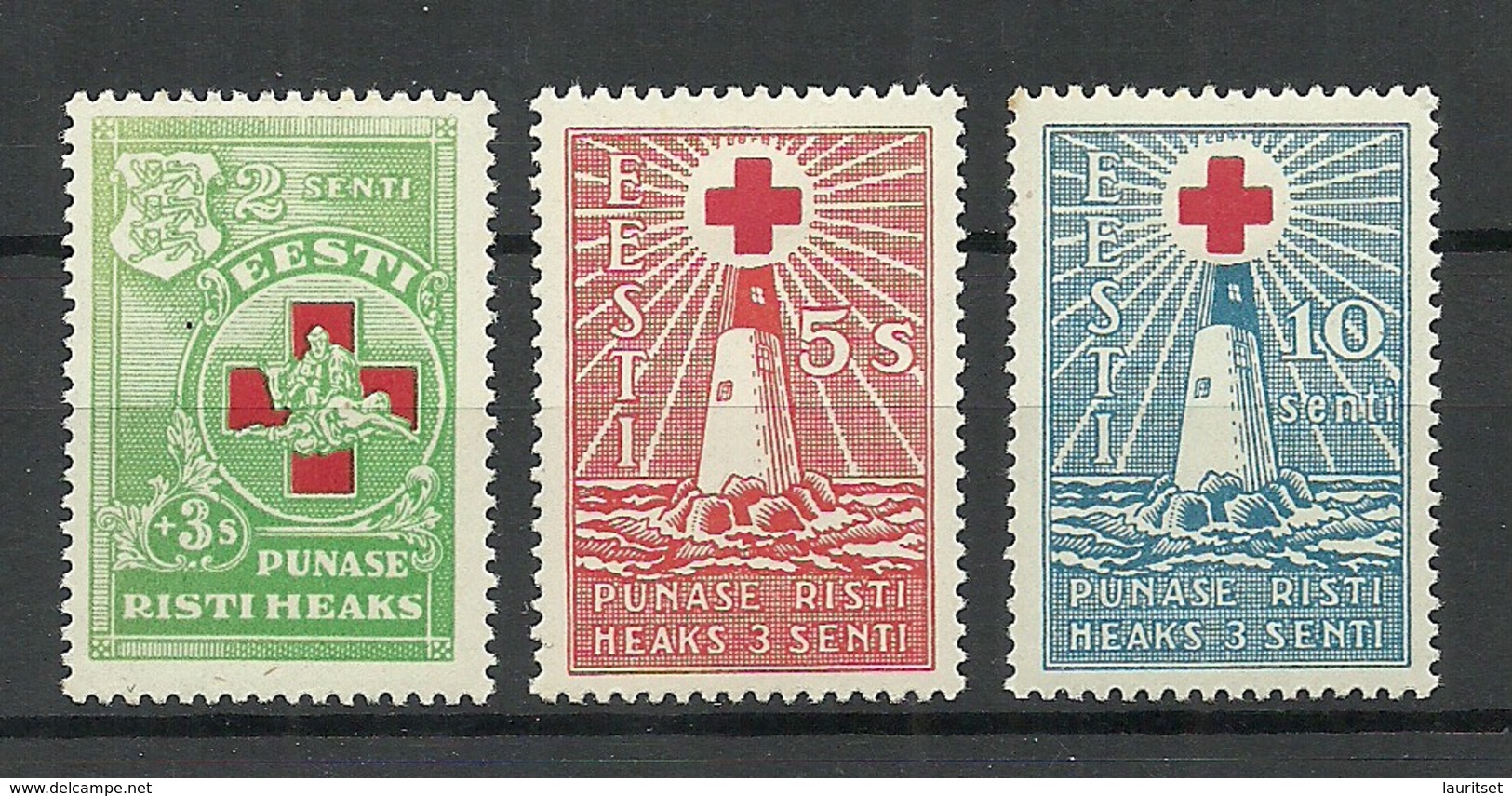 Estland Estonia 1931 Light Houses Michel 90 - 92 * - Estonia