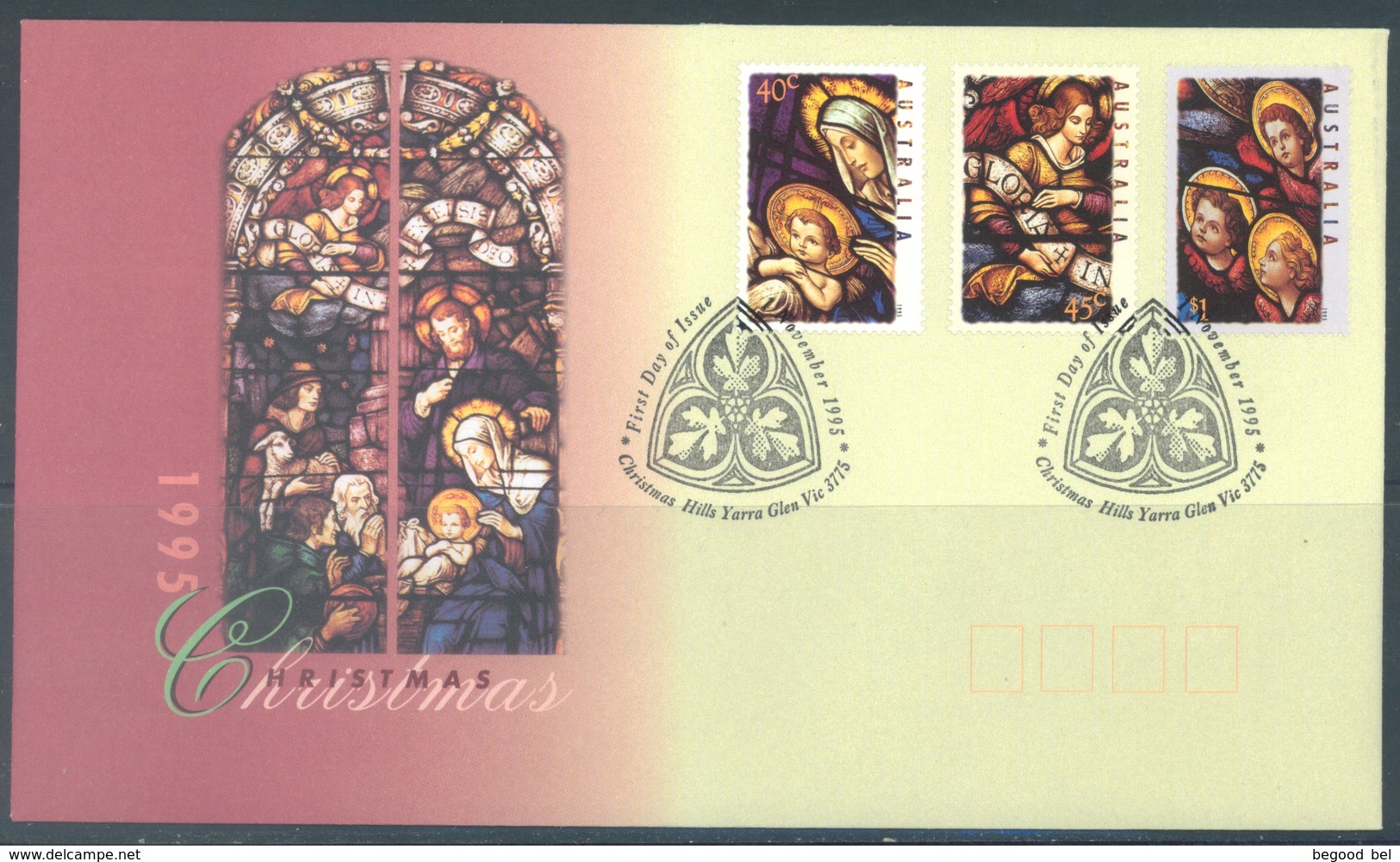 AUSTRALIA  - FDC - 1.11.1995 - CHRISTMAS - Yv 1479-1481 - Lot 18638 - Premiers Jours (FDC)