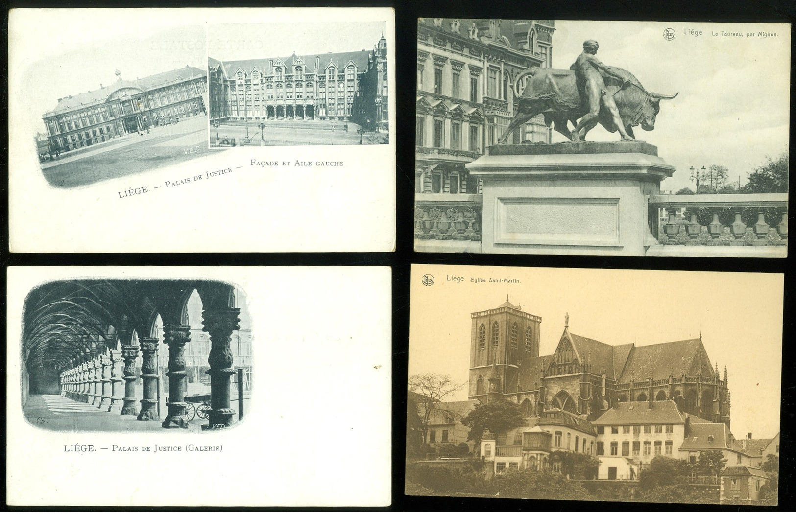 Lot de 60 cartes postales de Belgique  Liège      Lot van 60 postkaarten van België  Luik - 60 scans