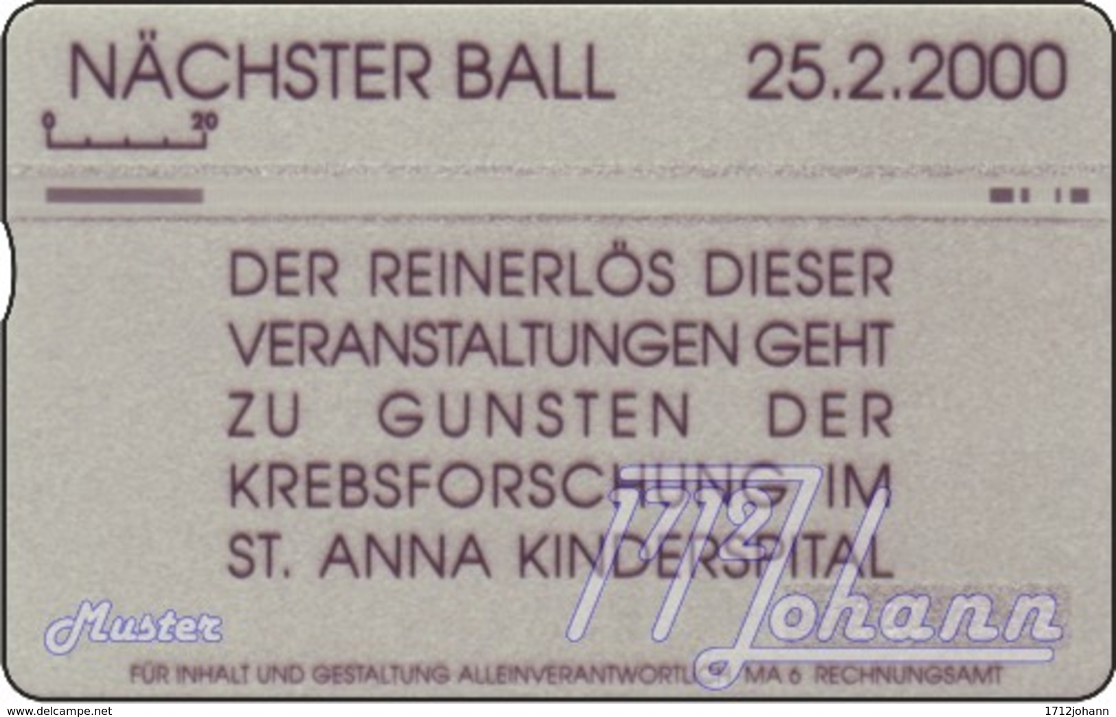 TWK Österreich Privat: "Ball - MA 6" Gebr. - Autriche