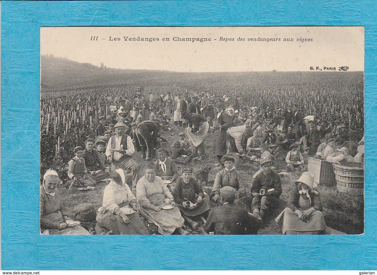 Marne. - Les Vendanges En Champagne. - Le Repas Des Vendangeurs Aux Vignes. ( Ouvriers ). - Autres & Non Classés