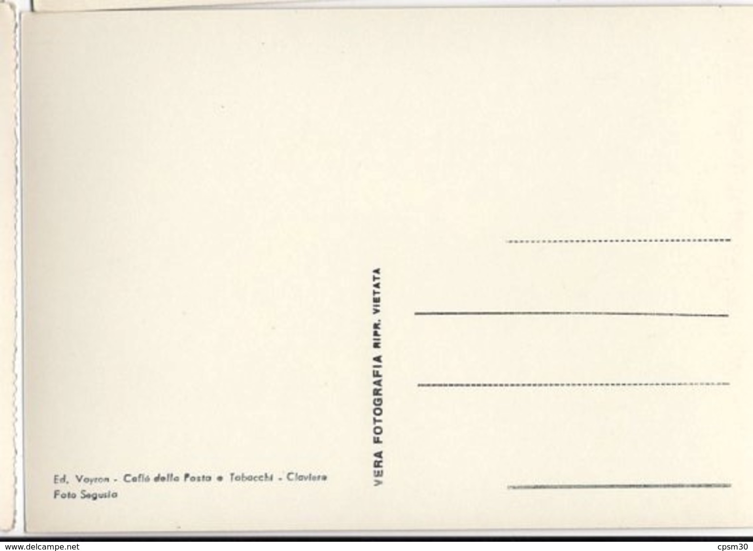 CP Italie - CLAVIERE, Panorama, M. 1800 - Altri & Non Classificati