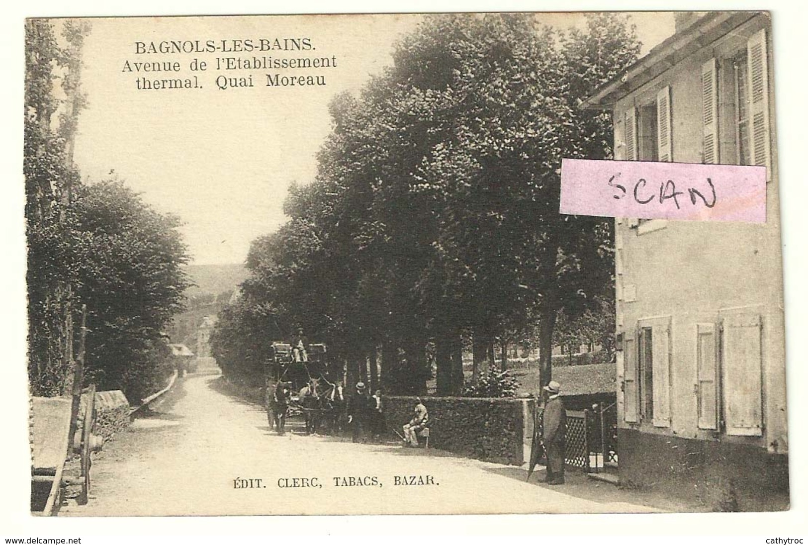 Bagnols-les-Bains : Avenue De L'établissement Thermal, Quai Moreau - Autres & Non Classés