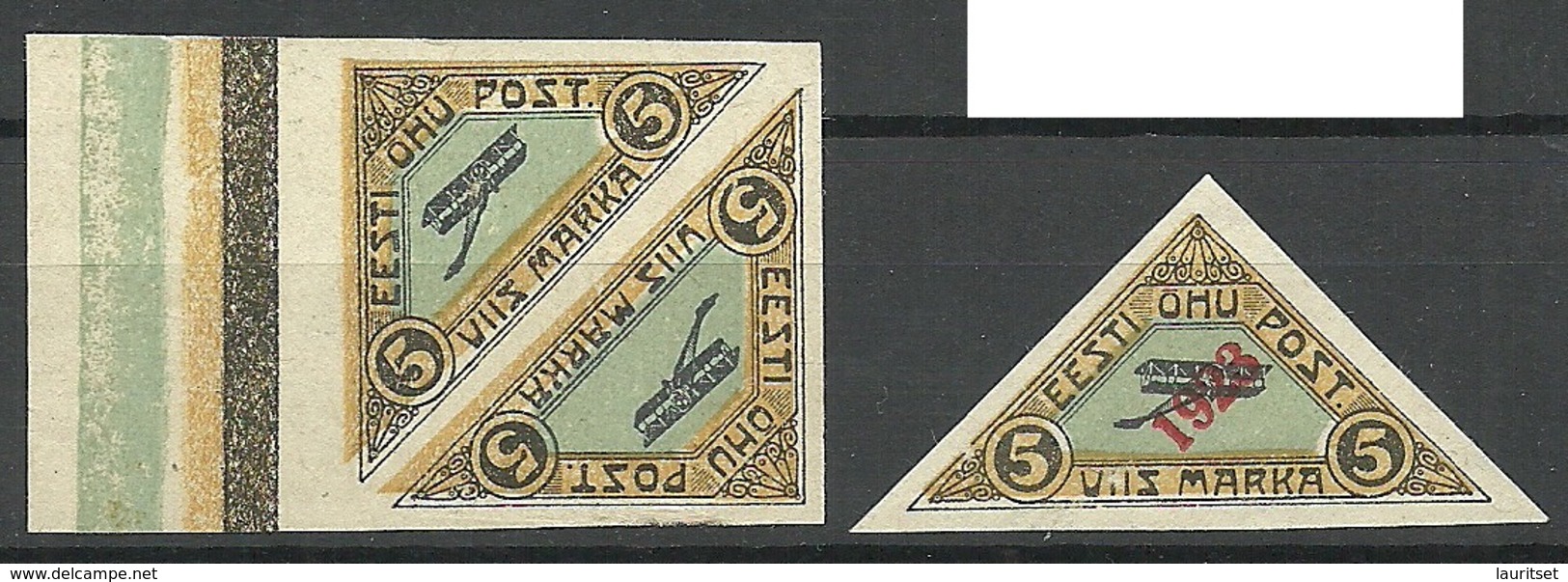 Estonia Estland 1920/23 Michel 14 & Michel 41 (*) - Estonia