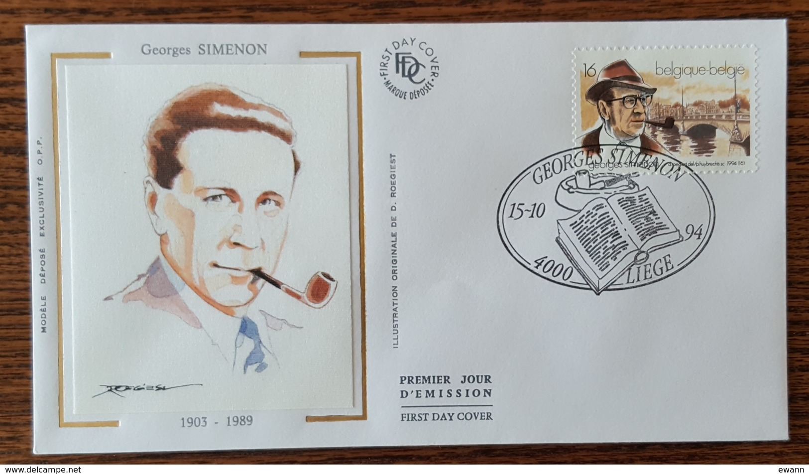 Belgique - FDC 1994 - YT N°2579 - GEORGES SIMENON - 1991-2000