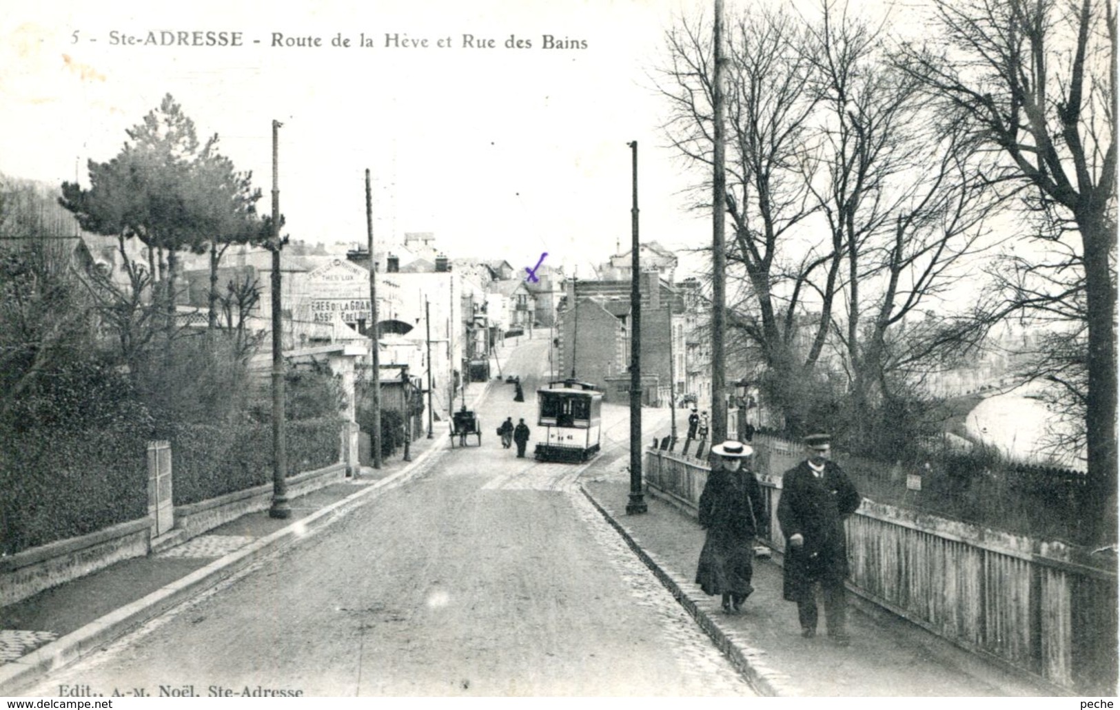 N°67809 -cpa Sainte Adresse -route De La Hève Et Rue Des Bains - Sainte Adresse