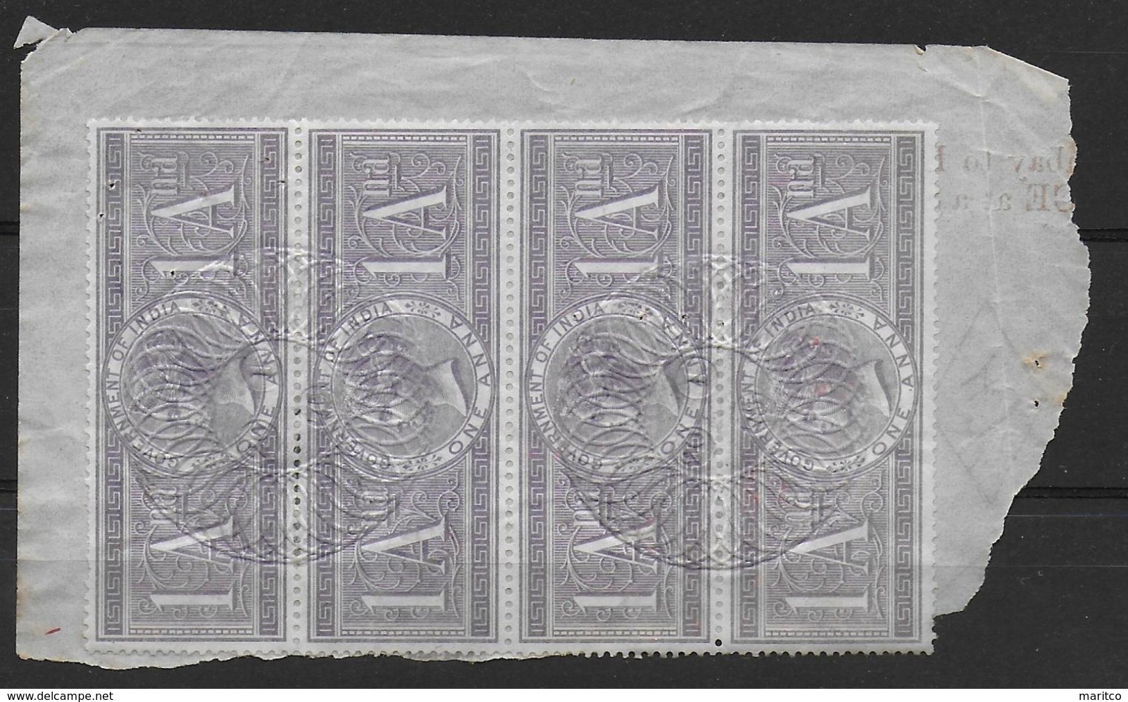 India Revenues (Liverpool Via Suez Canal) Revenue Stamps - Andere & Zonder Classificatie