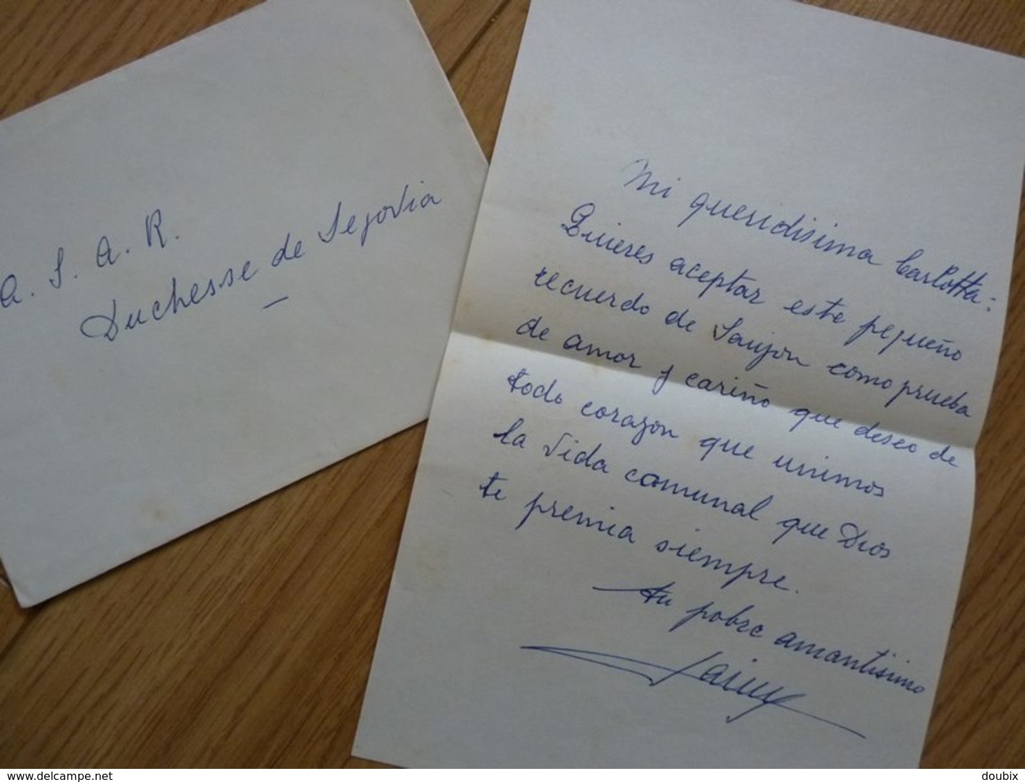 Prince Jacques De Bourbon (1908-1975) Fils ROI ESPAGNE Alphonse XIII Spana. AUTOGRAPHE - Autres & Non Classés