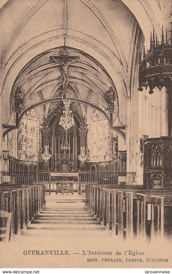 76 - OFFRANVILLE - L' Intérieur De L' Eglise - Offranville