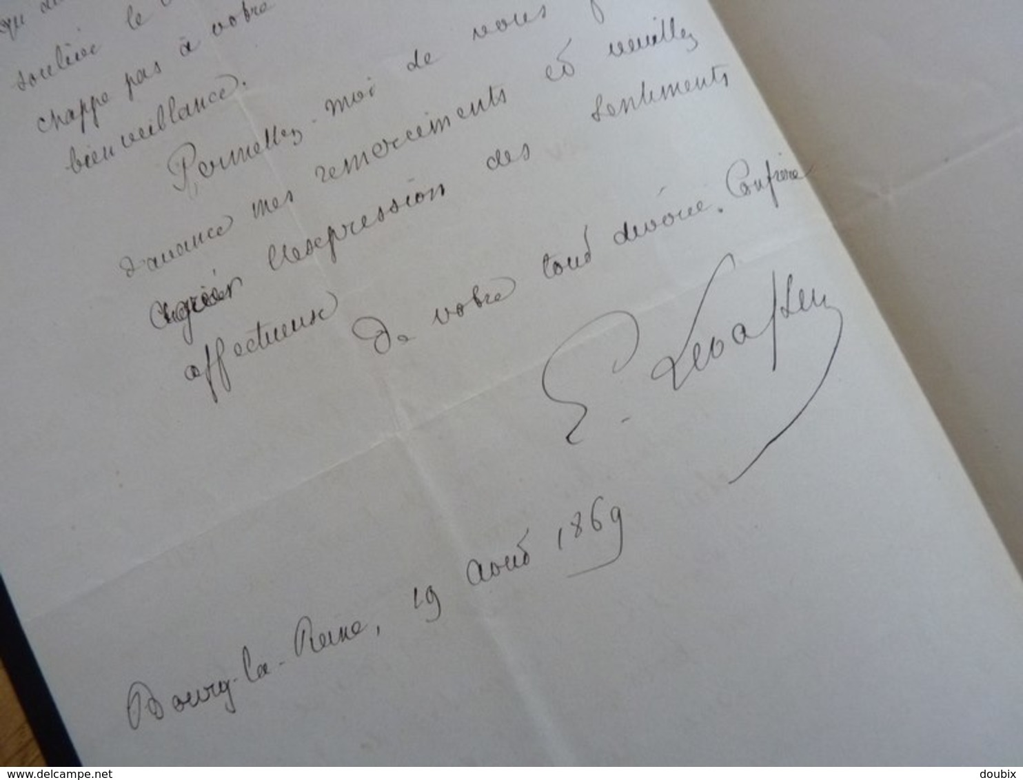 Emile LEVASSEUR (1828-1911) Economiste. Statisticien. Sciences Sociales. [ Adversaire Léon Walras ] AUTOGRAPHE - Autres & Non Classés