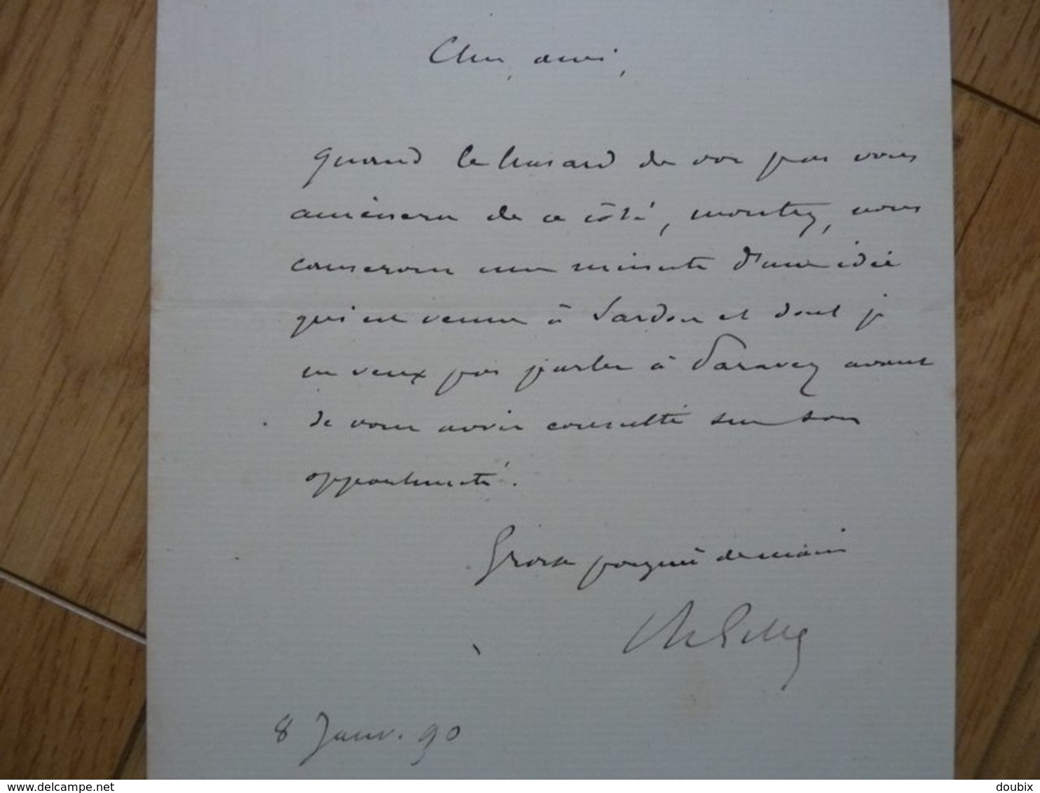 Philippe GILLE (1831-1901) Journaliste & Librettiste D'opéra. Ami Jules Verne. Académie BEAUX ARTS. 3 X Autographe - Altri & Non Classificati