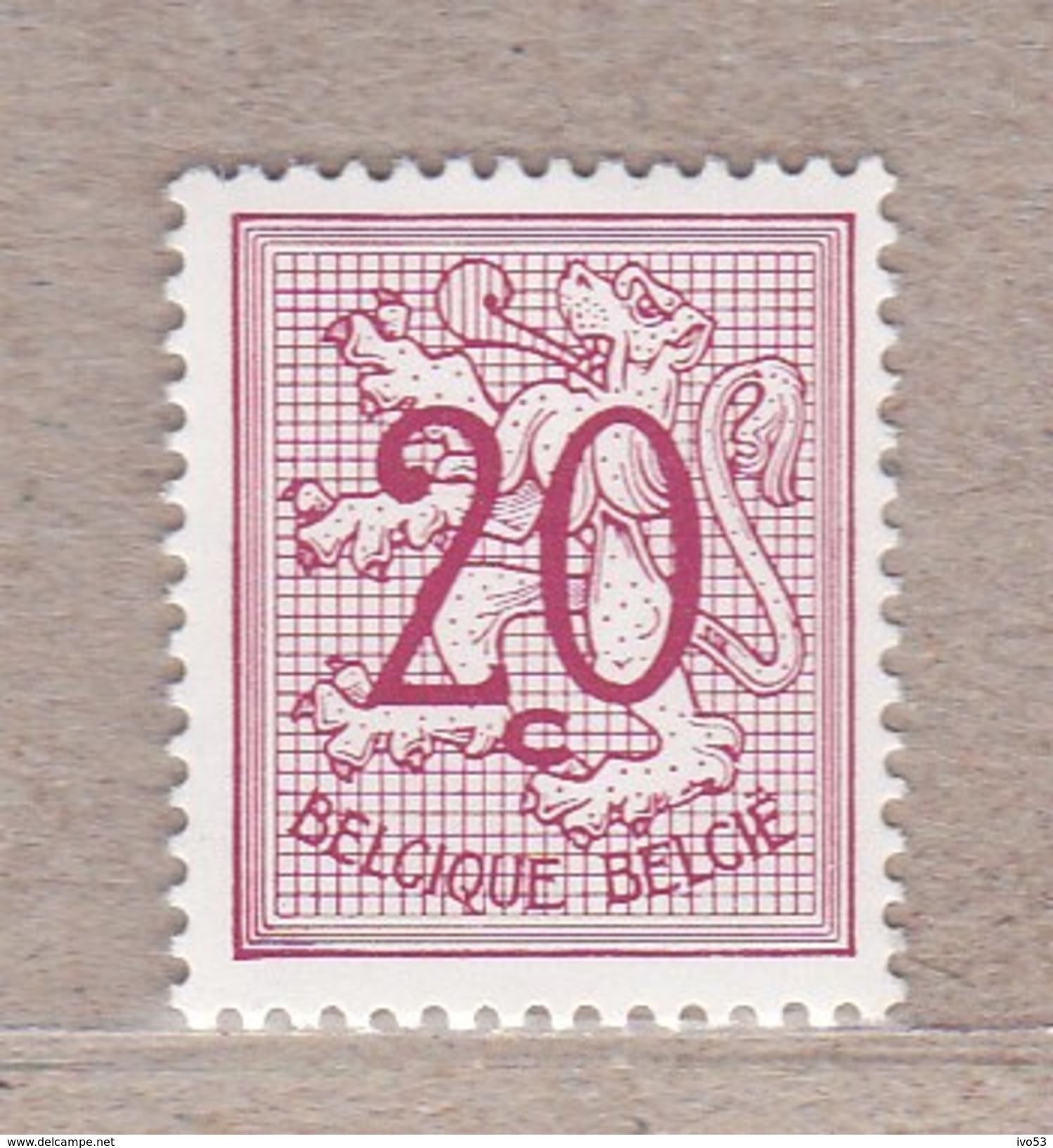 1951 Nr 851P6** Zonder Scharnier:polyvalent Papier.Cijfer Op Heraldieke Leeuw. - 1951-1975 Heraldischer Löwe (Lion Héraldique)