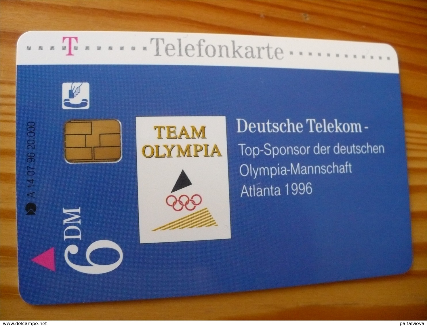 Phonecard Germany A 14 07.96 Basketball 20.000 Ex. - A + AD-Series : D. Telekom AG Advertisement