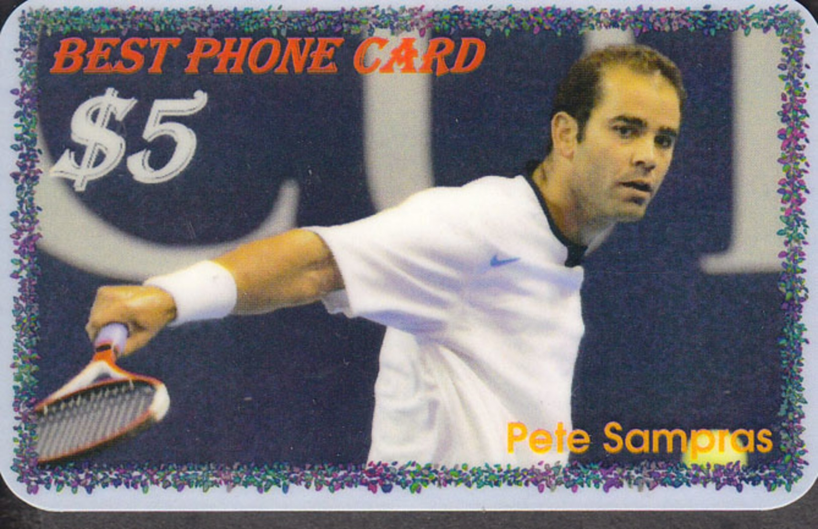 BEST TENNIS PLAYERS Of The WORLD - PETE SAMPRAS  - 1 Card  RARE!!! - Sport