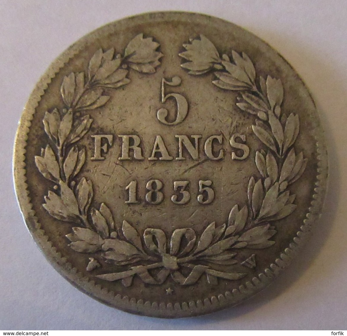 France - Monnaie Argent 5 Francs Louis Philippe 1835 W - TTB - Other & Unclassified