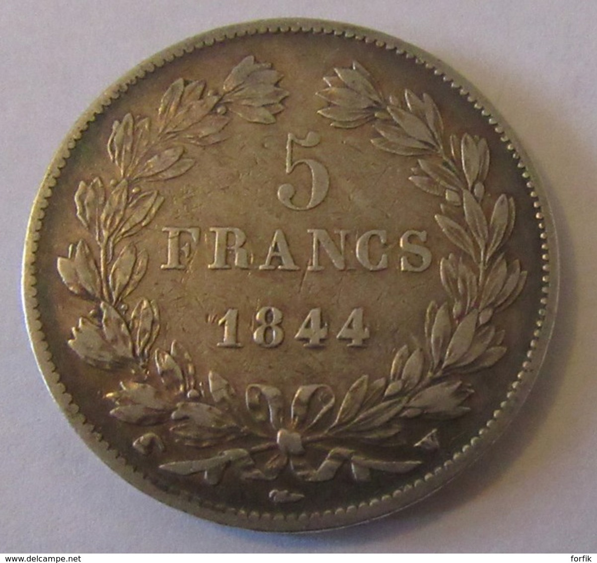 France - Monnaie Argent 5 Francs Louis Philippe 1844 W - TTB++ - Autres & Non Classés