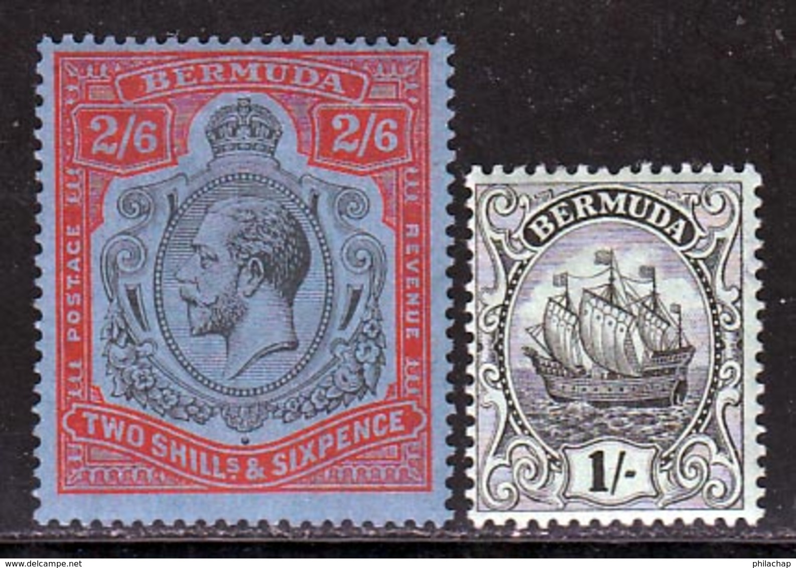 Bermudes 1910 Yvert 46 - 48 * TB Charniere(s) - Bermudes