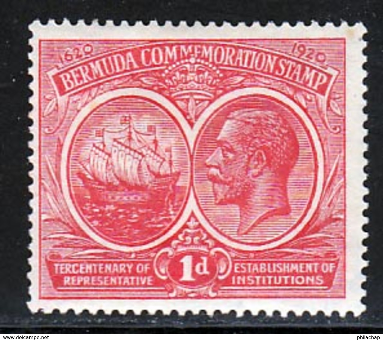 Bermudes 1921 Yvert 55 * TB Charniere(s) - Bermudes